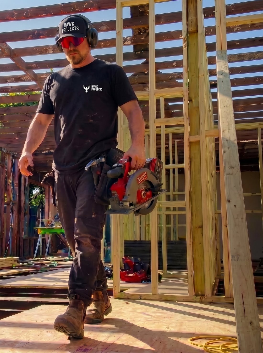 Kirill, founder of HAWK Projects, on site