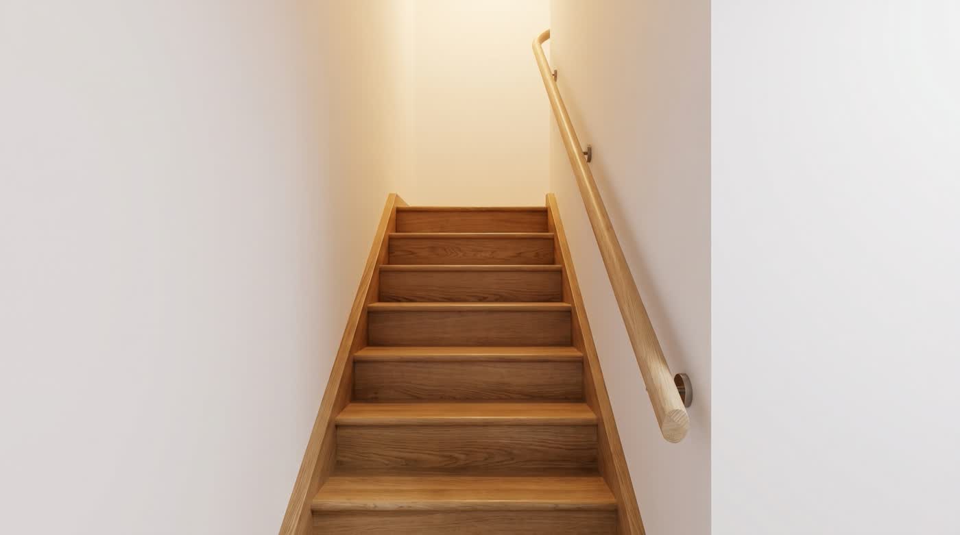 stairs cladding and handrail - Newtown — finish carpentry & fit-out by HAWK Projects