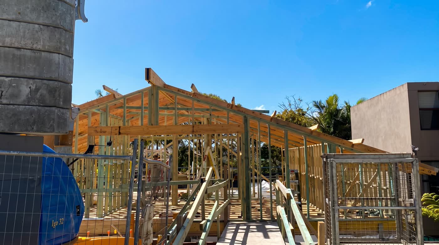 structural framing - Rose Bay — structural framing by HAWK Projects